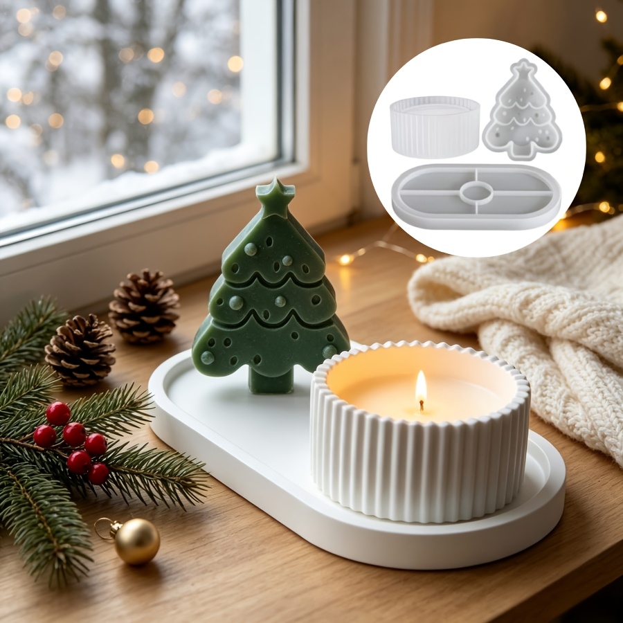 Candle Making Diy Kit - Set di 3 stampi in resina