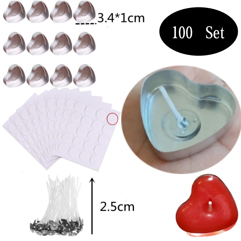 Candle Making Workshop - 100 set a forma di cuore