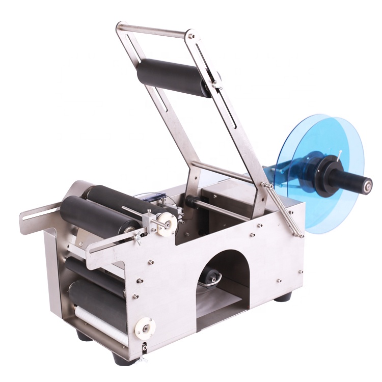 Label Sticker Round - Etichettatrice semiautomatica elettrica per bottiglie rotonde,