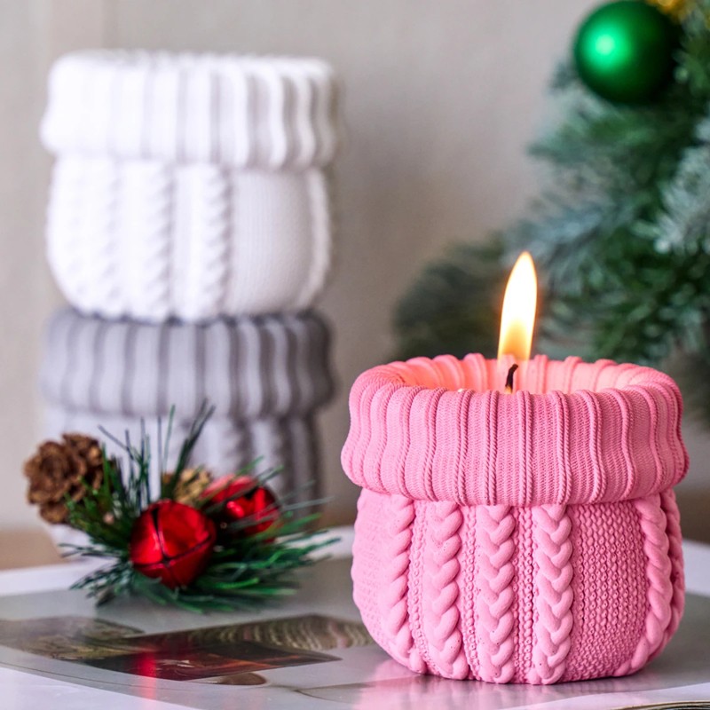 Candle Making Yarn - Stampo in silicone per barattoli di