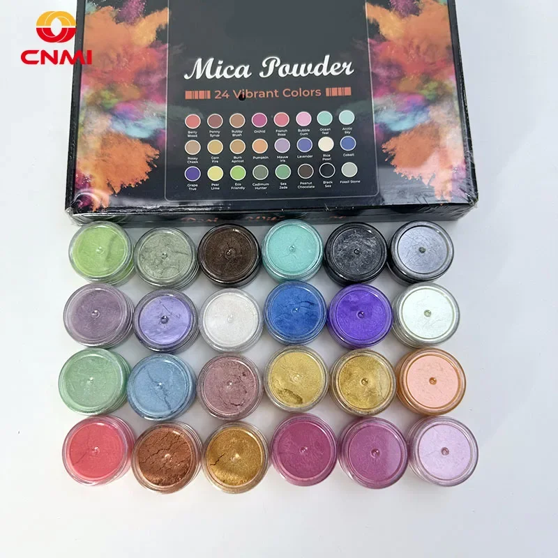 Candle Making Bath - 24 Colori 6g Polvere di Mica