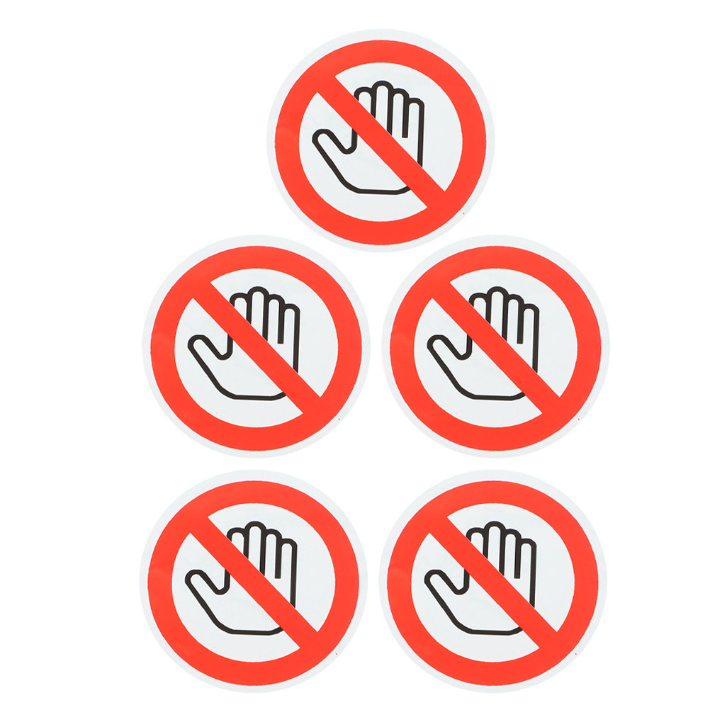 Label Sticker Round - 5 Pezzi di Adesivi di Sicurezza