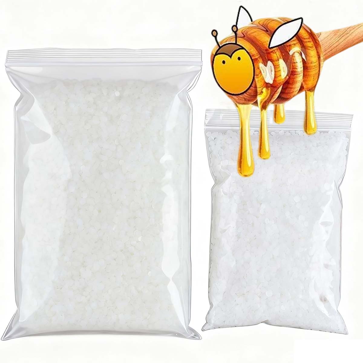Candle Making Kit Beeswax - 200g-1000g Cera D'api Bianca Pura Naturale