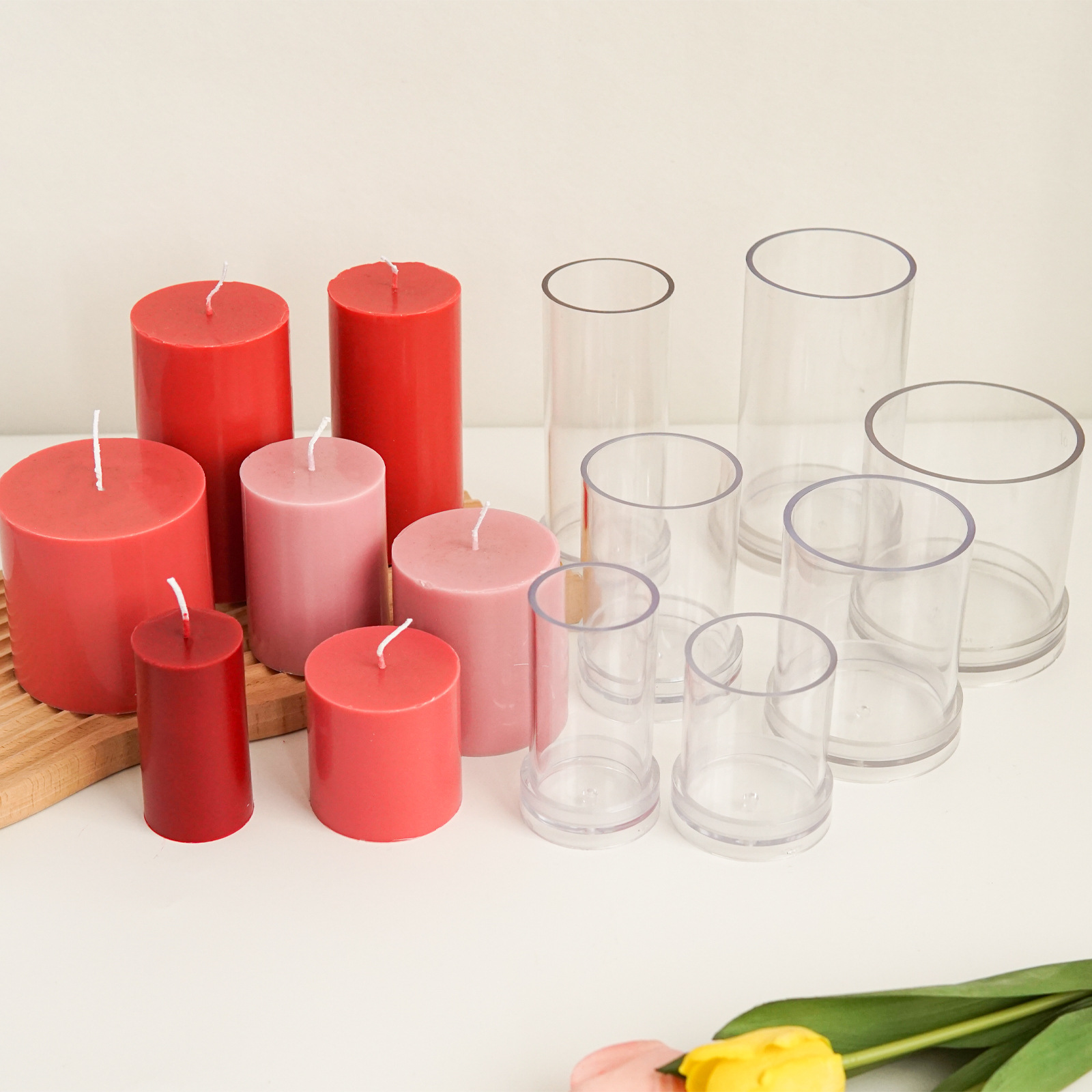 Candle Making Kits - Vari stampi per candele cilindrici 3D