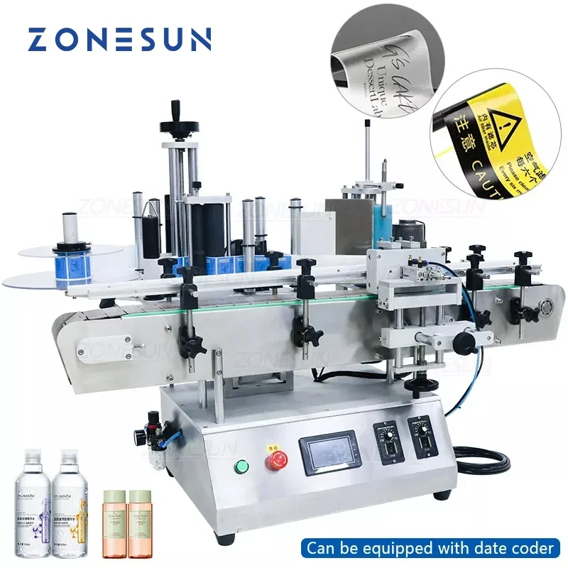 Label Sticker Round - ZONESUN ZS-TB500A Macchina Etichettatrice Automatica per