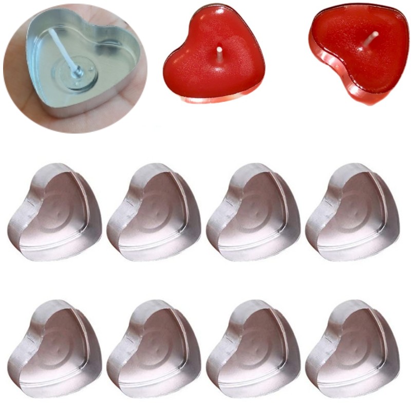 100 set a forma di cuore vuoto - Candle Making Workshop recensione e prezzo
