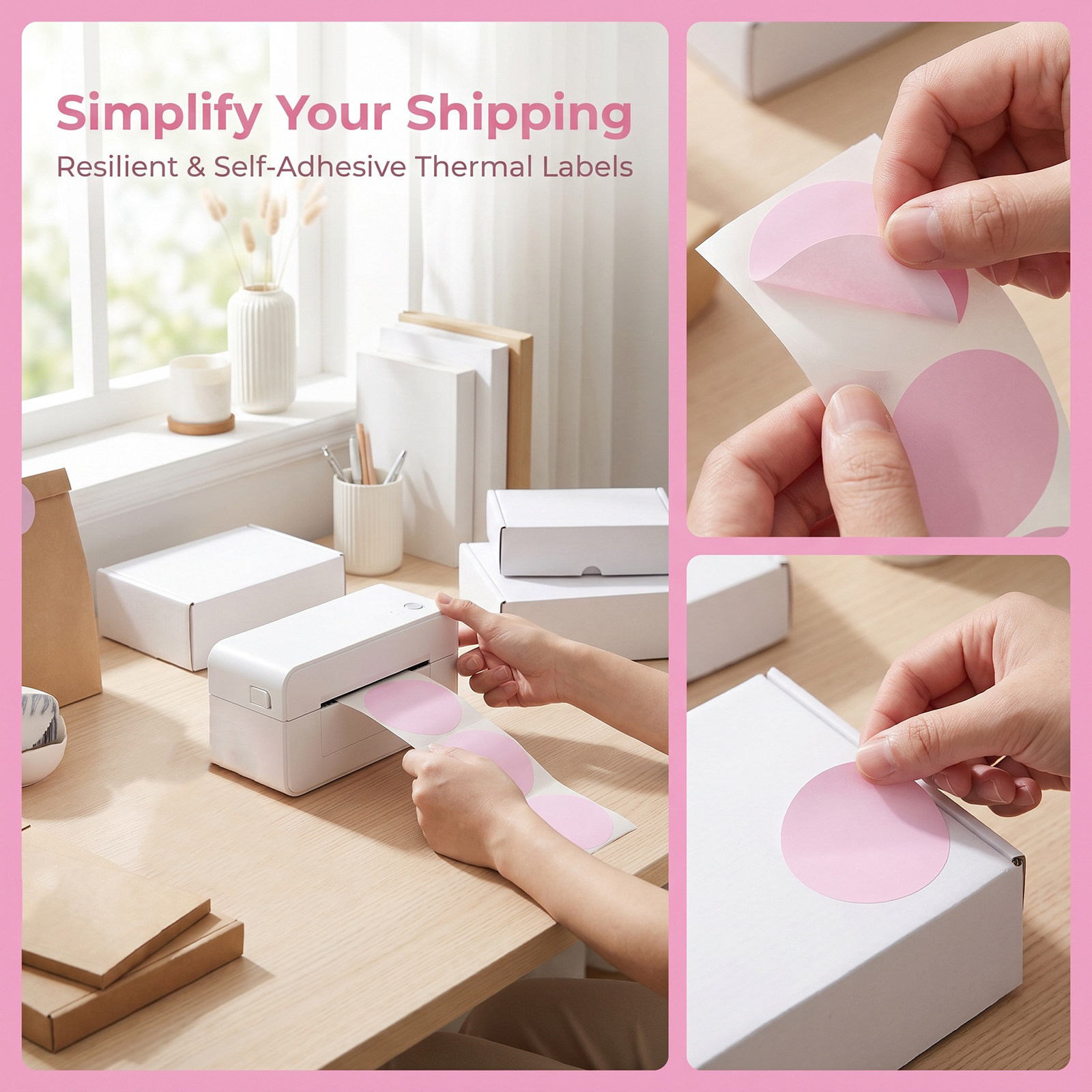 2 Rotoli di Etichette Termiche - Label Sticker Round recensione e prezzo