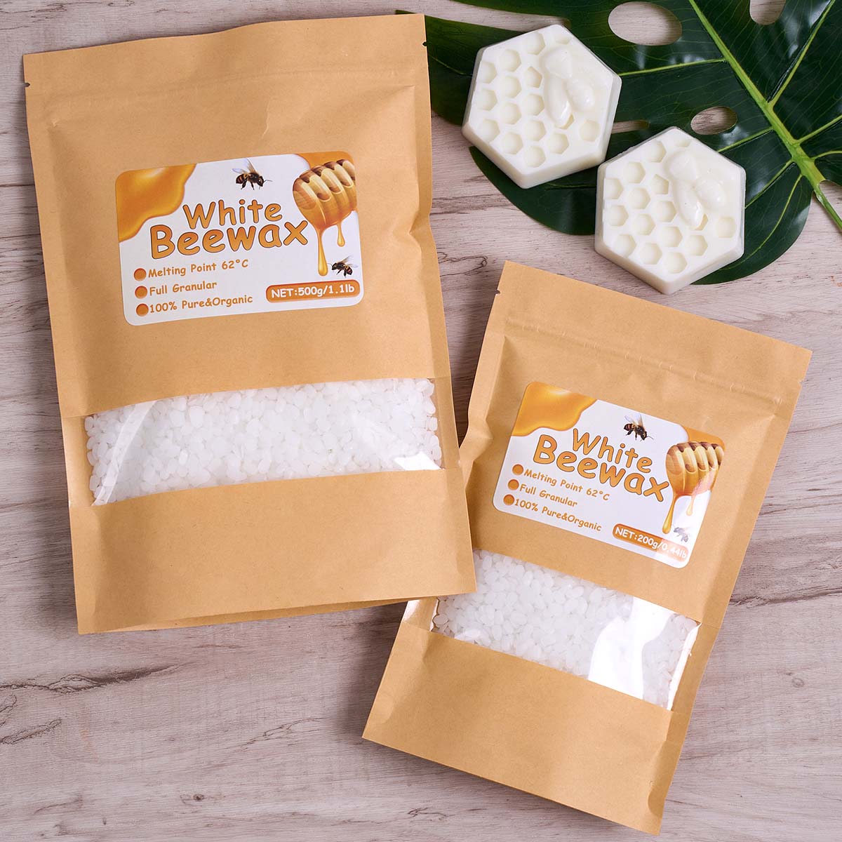 1000g Cera d'api bianca Candel - Candle Making Kit Beeswax recensione e prezzo