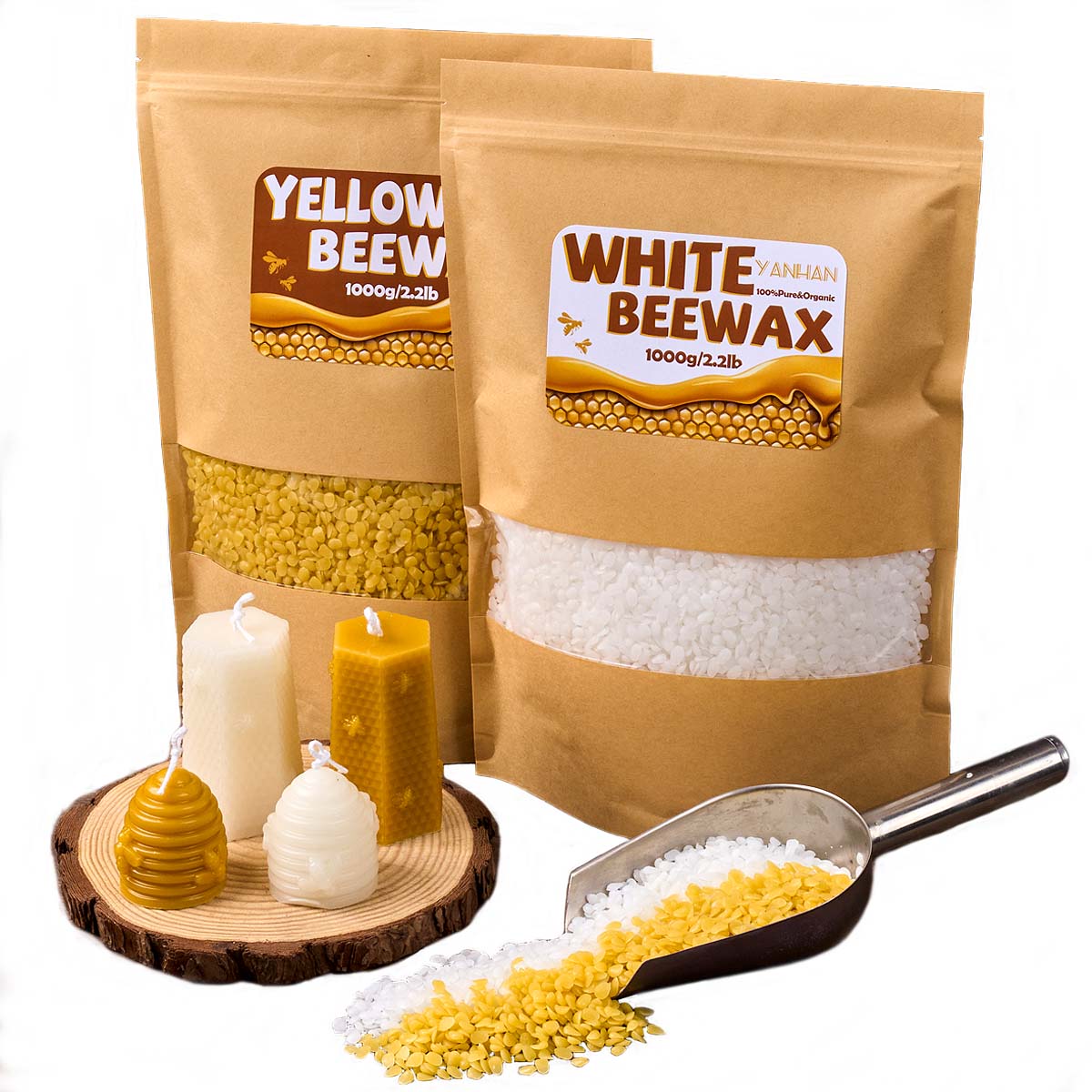 1000g puro naturale granulare  - Candle Making Kit Beeswax recensione e prezzo