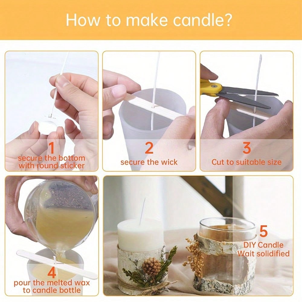 5/10/20/30/50 pezzi Set di Str - Candle Making Diy Kit recensione e prezzo