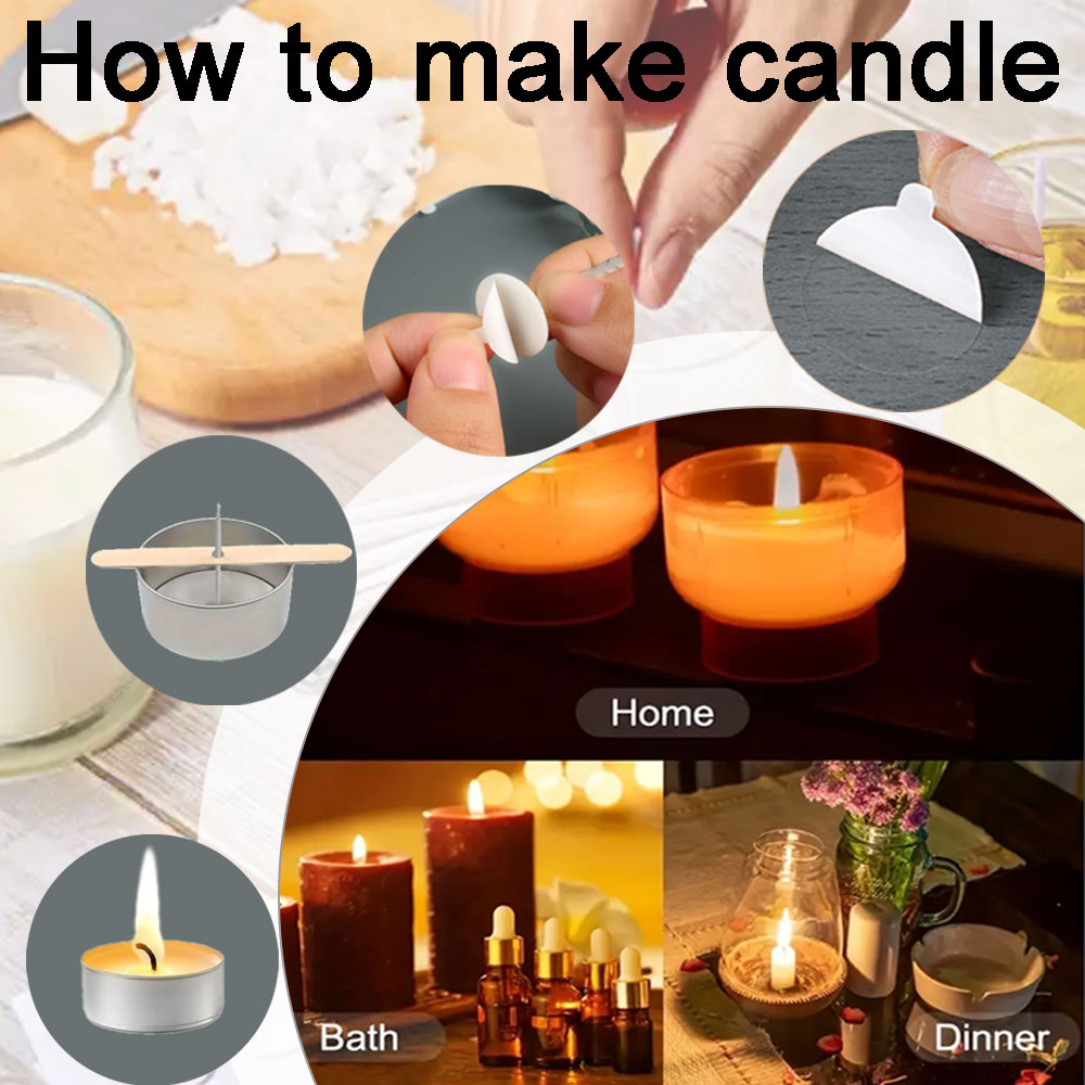 55 pz Fiore Candela Stoppino B - Candle Making Diy Kit recensione e prezzo